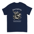 "Sacred Guidance" Dark Blue Christian T-Shirt, Bible verse design by Faithful