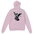 "Angel Archer" Pink Christian Hoodie, Bible verse design by Faithful