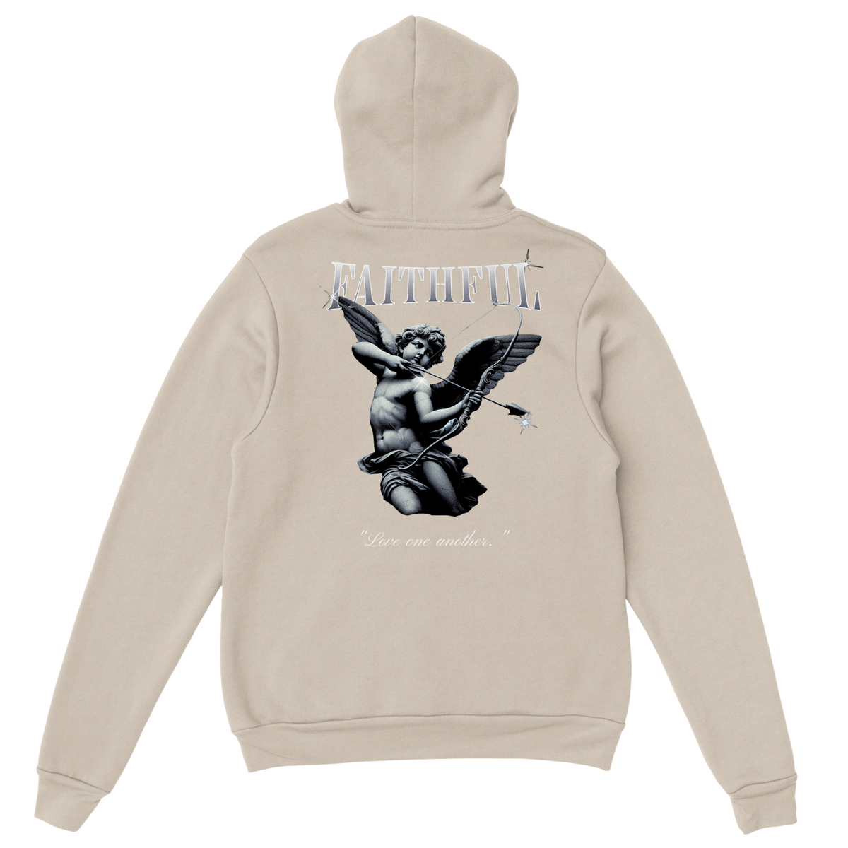 "Angel Archer" Sand Christian Hoodie, Bible verse design by Faithful