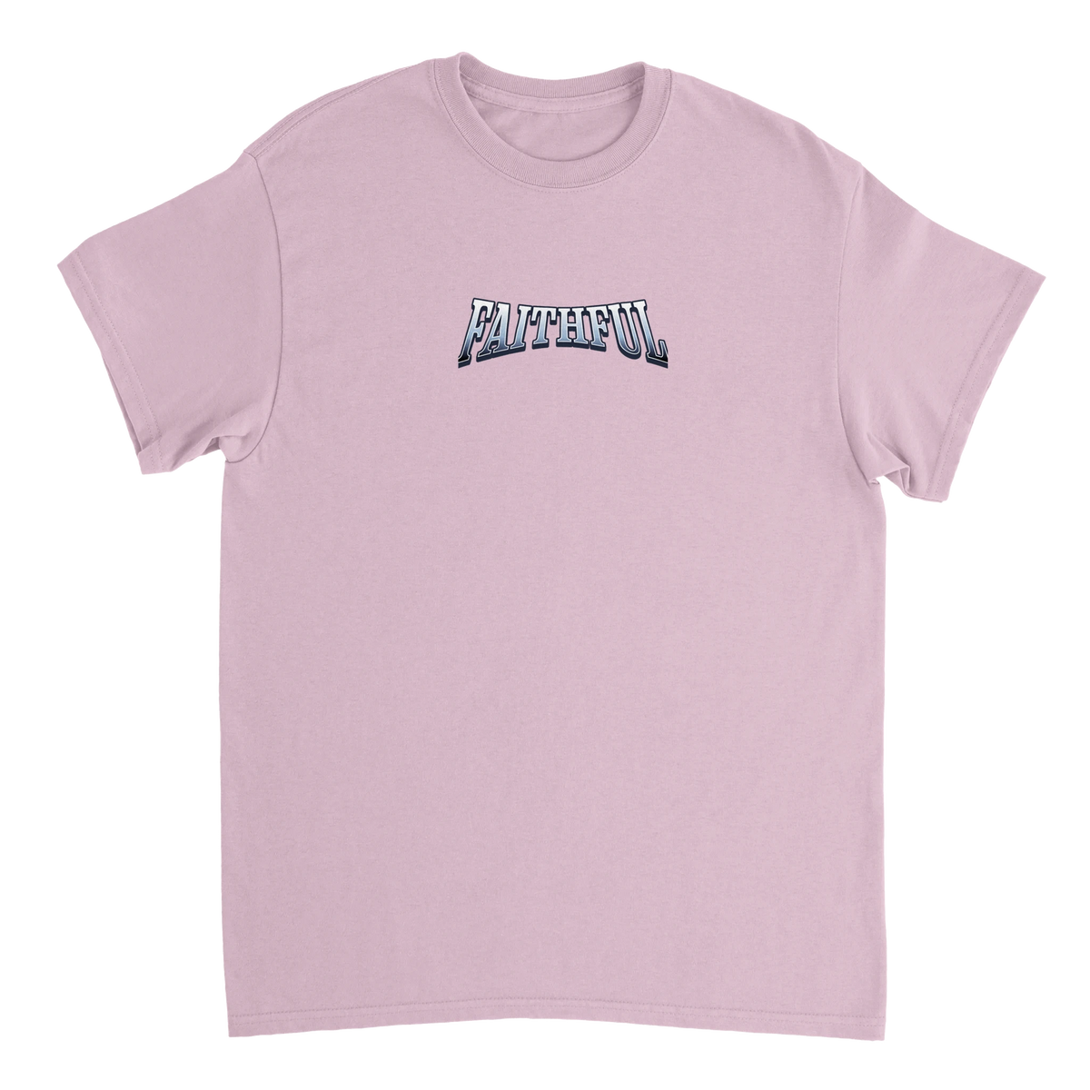 "Target: Love" Pink Christian T-Shirt, Bible verse design by Faithful – alternate view
