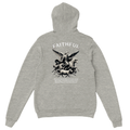 "Sacred Guidance" Grey Christian Hoodie, Bible verse design by Faithful