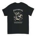 "Sacred Guidance" Black Christian T-Shirt, Bible verse design by Faithful