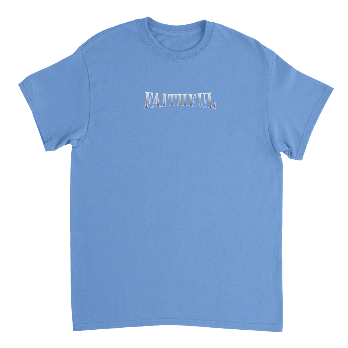 "Angel Archer" Blue Christian T-Shirt, Bible verse design by Faithful – alternate view