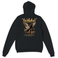 "Guardian of Faith" Black Christian Hoodie, Bible verse design by Faithful