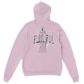 "Monument to Faithfulness" Pink Christian Hoodie, Bible verse design by Faithful