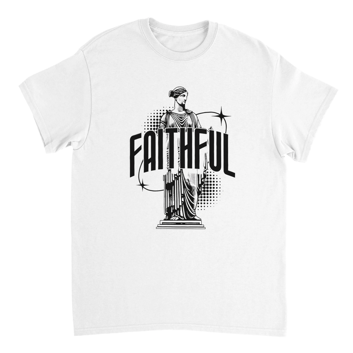 "Monument to Faithfulness" Christian T-Shirt, Bible verse design by Faithful