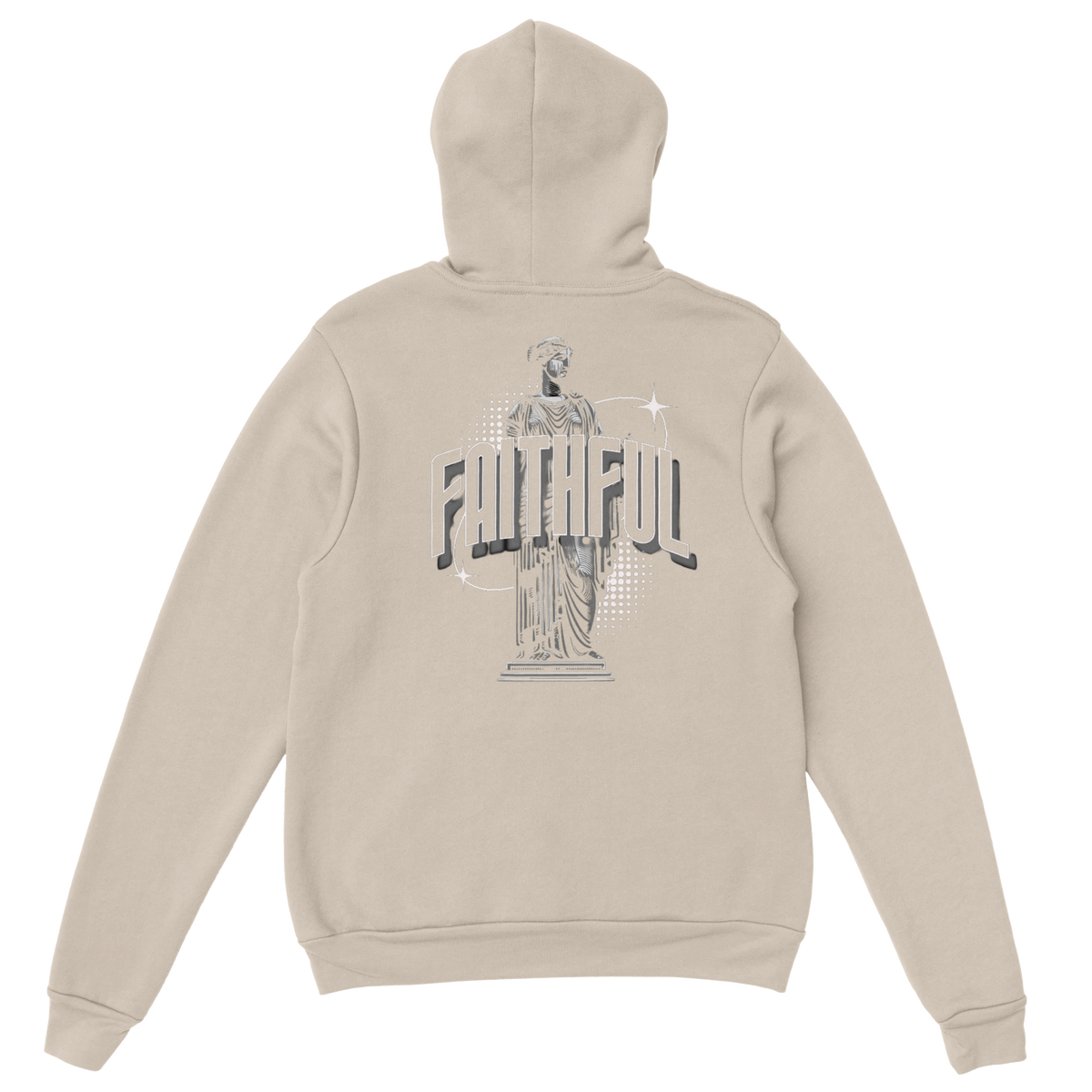"Monument to Faithfulness" Sand Christian Hoodie, Bible verse design by Faithful