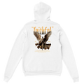 "Guardian of Faith" White Christian Hoodie, Bible verse design by Faithful