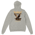 "Guardian of Faith" Grey Christian Hoodie, Bible verse design by Faithful