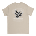 "Flight Through Adversity" Sand Christian T-Shirt, Bible verse design by Faithful