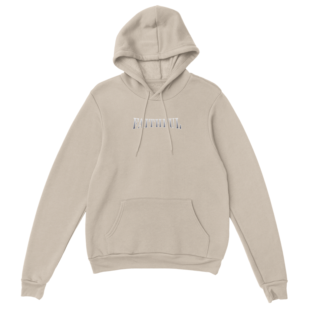 "Angel Archer" Sand Christian Hoodie, Bible verse design by Faithful – alternate view