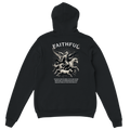 "Sacred Guidance" Black Christian Hoodie, Bible verse design by Faithful