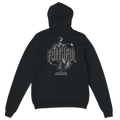 "Monument to Faithfulness" Black Christian Hoodie, Bible verse design by Faithful