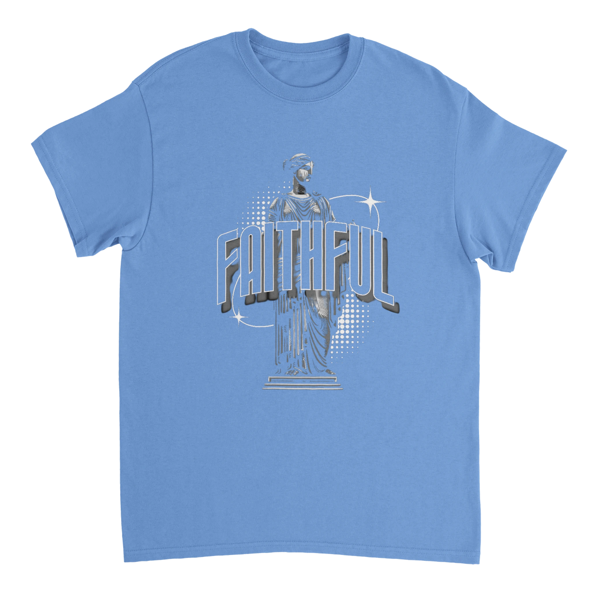 "Monument to Faithfulness" Christian T-Shirt, Bible verse design by Faithful – alternate view