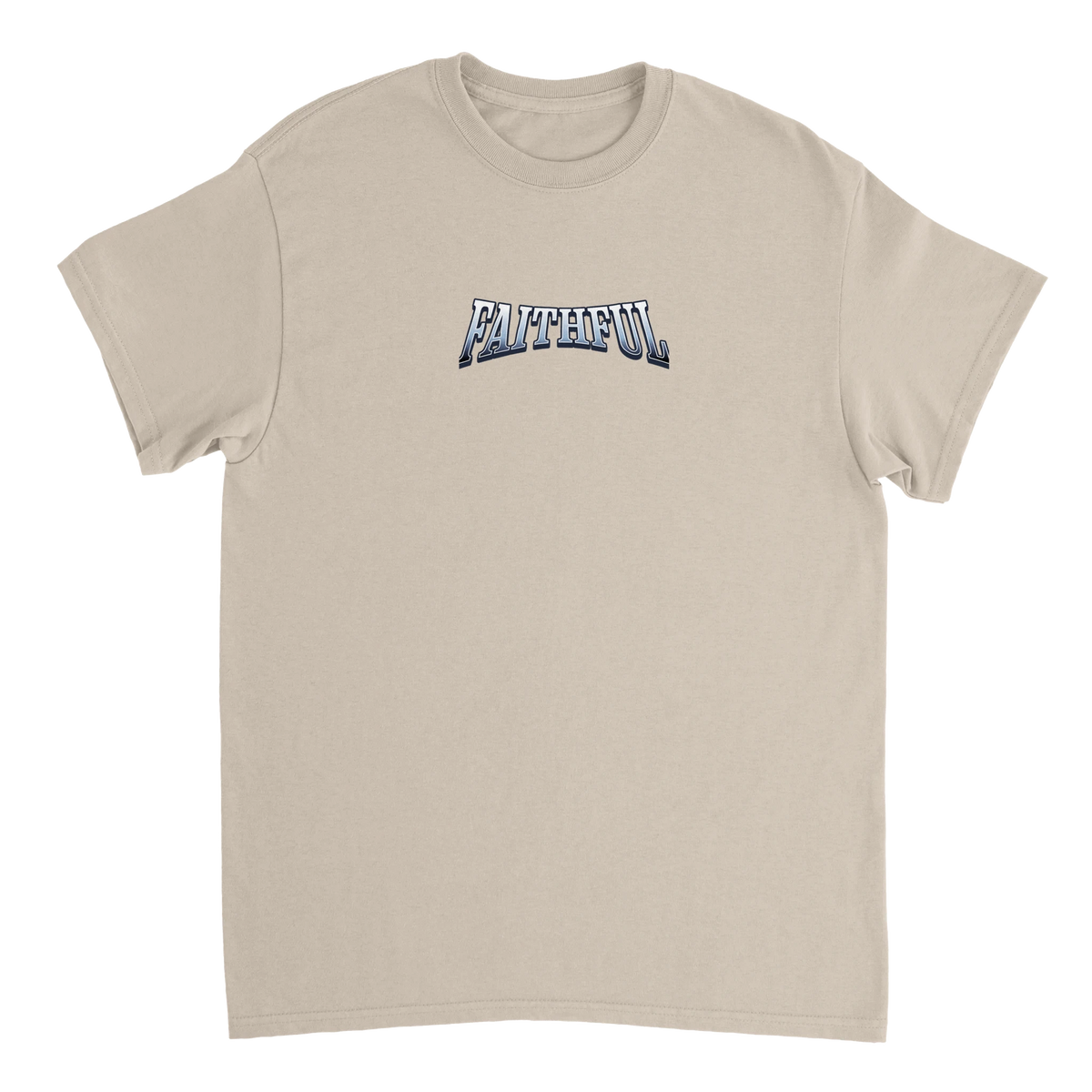 "Target: Love" Sand Christian T-Shirt, Bible verse design by Faithful – alternate view