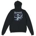 "Target: Love" Black Christian Hoodie, Bible verse design by Faithful