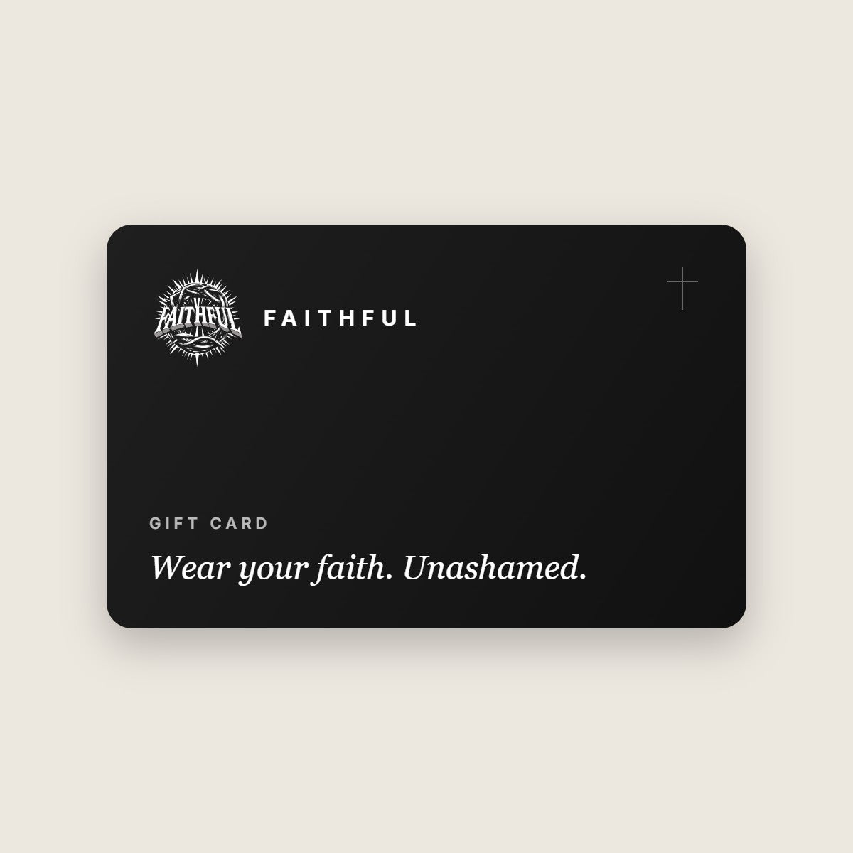 Faithful gift card